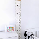 Wooden Wall Hanging Kids Growth Chart Height Measure Ruler Wall Sticker for Kids Room Home Decoration