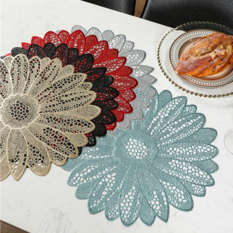Sunflower Shape Household Fashion PVC Dining Table Placemat Europe Style Kitchen Tools Tableware Pad Coaster Coffee Tea Place Mat Sunflower Shape Household Fashion PVC Dining Table Placemat Europe Style Kitchen Tools Tableware Pad Coaster Coffee Tea Place Mat