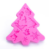 Christmas Tree Fondant Silicone Mold Cake Chocolate Biscuit Decoration Tool, Christmas Tree Shape