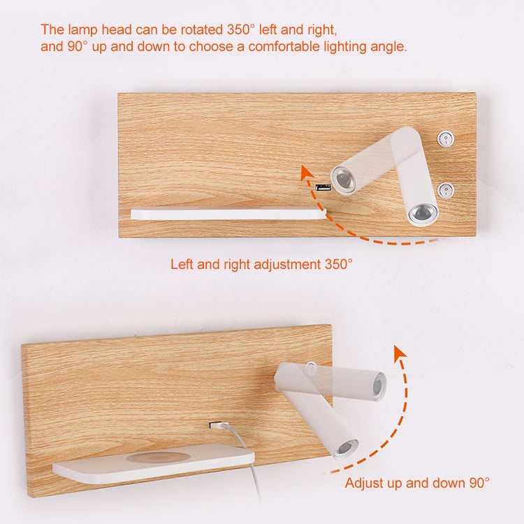 Wireless Wall Lamp USB 5V Charger Wall Lights Hotel Headboard Reading Lighting Spot Luminaire Lamp Wireless Wall Lamp USB 5V Charger Wall Lights Hotel Headboard Reading Lighting Spot Luminaire Lamp