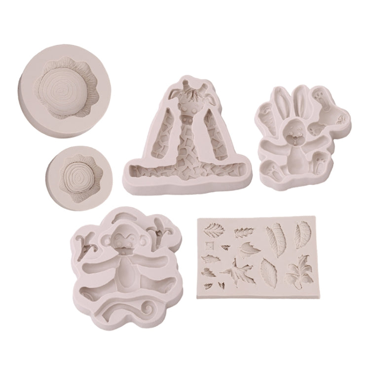 2 PCS 3D Animal Shape Silicone Form Fondant Cake Biscuit Molds, 3D Animal Shape(Lion), 3D Animal Shape(Giraffe) 2 PCS 3D Animal Shape Silicone Form Fondant Cake Biscuit Molds, 3D Animal Shape(Lion), 3D Animal Shape(Giraffe)