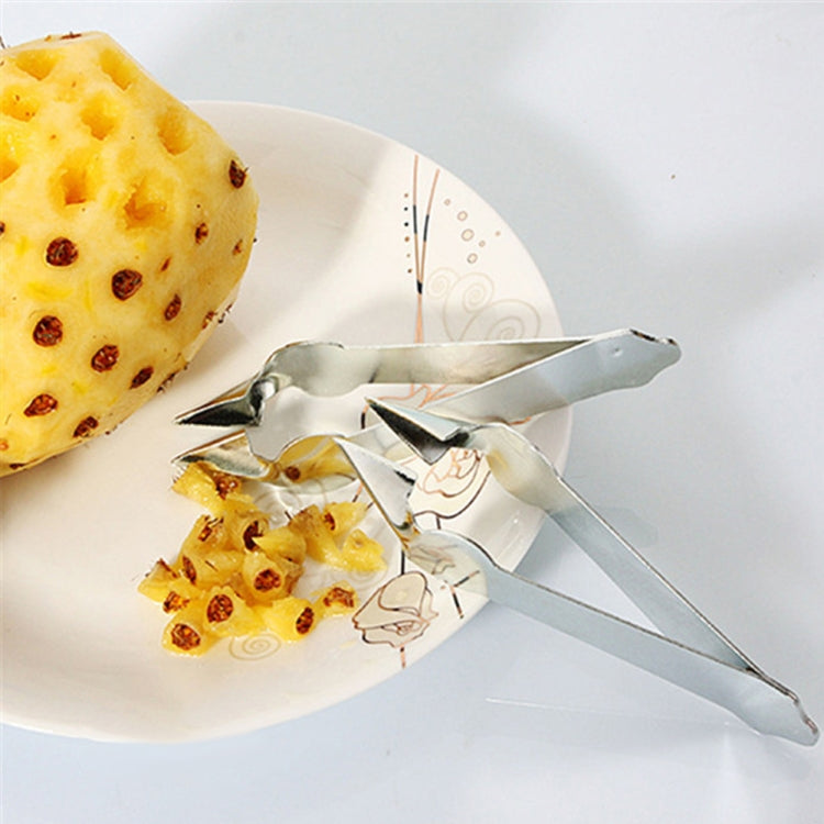 3 PCS Stainless Steel Non-slip Tip Open Blade Pineapple Clip Fruit Eye Digger, 13.5Ć3.5cm Stainless Steel Pattern, 13.5Ć3.5cm Endless Steel Nail 3 PCS Stainless Steel Non-slip Tip Open Blade Pineapple Clip Fruit Eye Digger, 13.5Ć3.5cm Stainless Steel Pattern, 13.5Ć3.5cm Endless Steel Nail