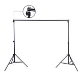 200 * 300cm Photo Studio Background Support Backdrop Crossbar Kit, 200x300cm