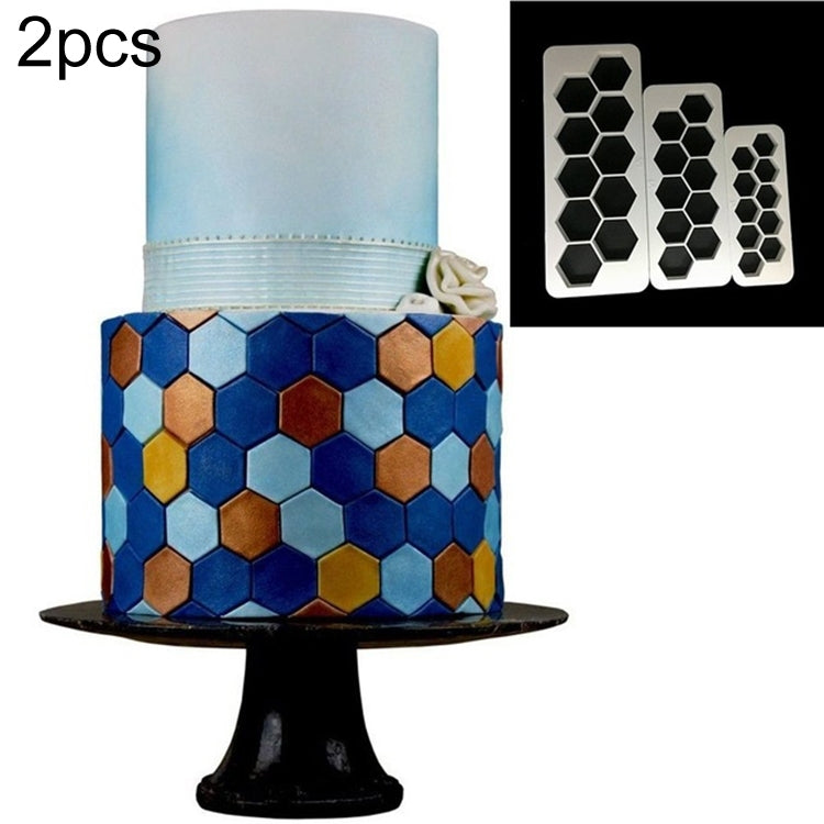 2 PCS Chocolate Cake Geometric Puzzle Embossed Strip Foundation Shape Graphic Biscuit Mold Stamping Tool, Four-sided Diamond, Jigsaw, Hexagon, Square, Regular Triangle, Oblique Triangle 2 PCS Chocolate Cake Geometric Puzzle Embossed Strip Foundation Shape Graphic Biscuit Mold Stamping Tool, Four-sided Diamond, Jigsaw, Hexagon, Square, Regular Triangle, Oblique Triangle