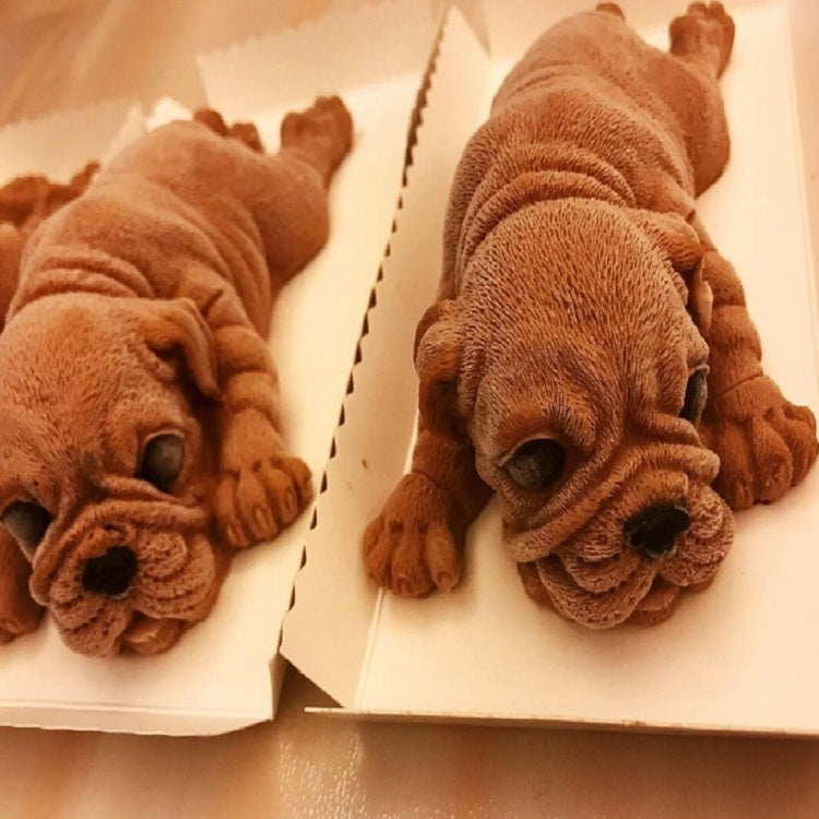 2 PCS 4 Inch Shapi Dog Mousse Cake Silicone Mold 3D Stereo Ice Cream Mold Dirty Dog Chocolate Mold, Shapi Dog Shape 2 PCS 4 Inch Shapi Dog Mousse Cake Silicone Mold 3D Stereo Ice Cream Mold Dirty Dog Chocolate Mold, Shapi Dog Shape