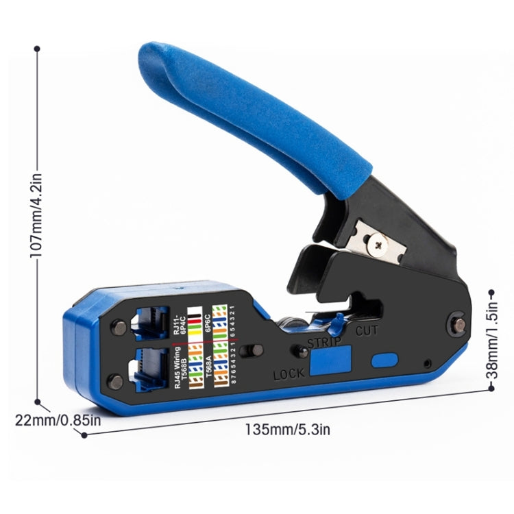 Rj45 Crystal Head 8P6P Network Tool With Stripping Wire Extrusion Crimping Wire Cable Pliers Rj45 Crystal Head 8P6P Network Tool With Stripping Wire Extrusion Crimping Wire Cable Pliers