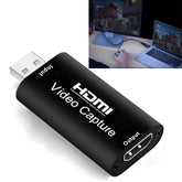 HDMI-Videoaufnahmekarte, Live-Aufnahmebox, Videoaufnahmeadapterbox, USB 2.0