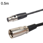 Xlrmini Caron Male To Mini Female Balancing Cable For 48V Sound Card Microphone Audio Cable, 0.5m, 1m, 1.5m, 2m, 3m, 5m, 10m
