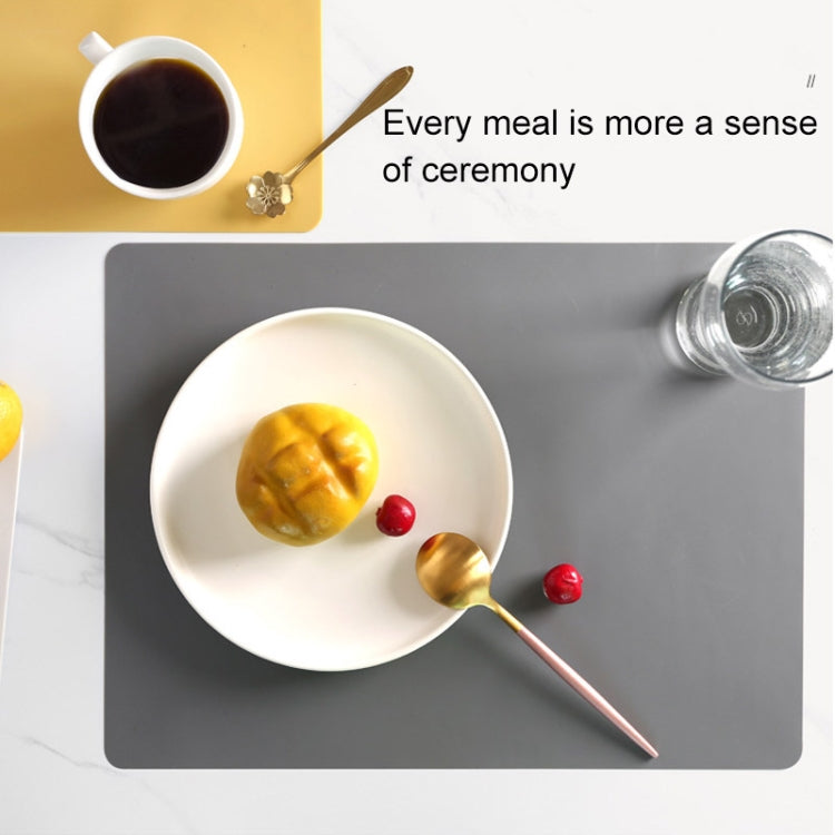 Nordic Style Food Grade Silicone Pad Tableware Environmental Insulation Pad Placemat, Green, Orange, Beige, Sky Blue, Dark Gray Nordic Style Food Grade Silicone Pad Tableware Environmental Insulation Pad Placemat, Green, Orange, Beige, Sky Blue, Dark Gray