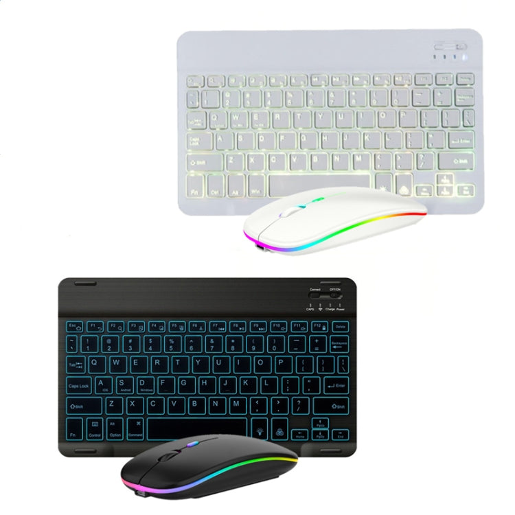 10 Inch RGB Colorful Backlit Bluetooth Keyboard And Mouse Set For Mobile Phone / Tablet 10 Inch RGB Colorful Backlit Bluetooth Keyboard And Mouse Set For Mobile Phone / Tablet