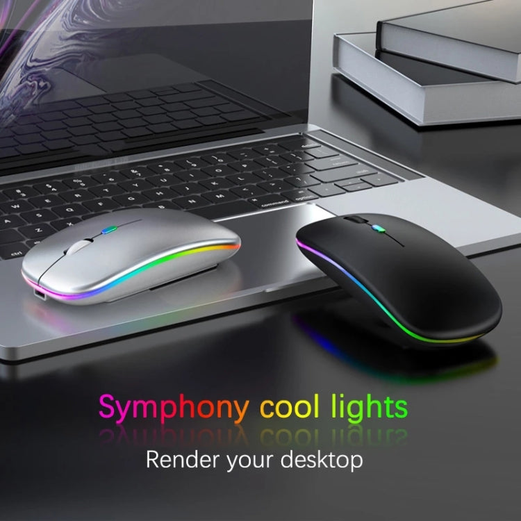 10 Inch RGB Colorful Backlit Bluetooth Keyboard And Mouse Set For Mobile Phone / Tablet 10 Inch RGB Colorful Backlit Bluetooth Keyboard And Mouse Set For Mobile Phone / Tablet