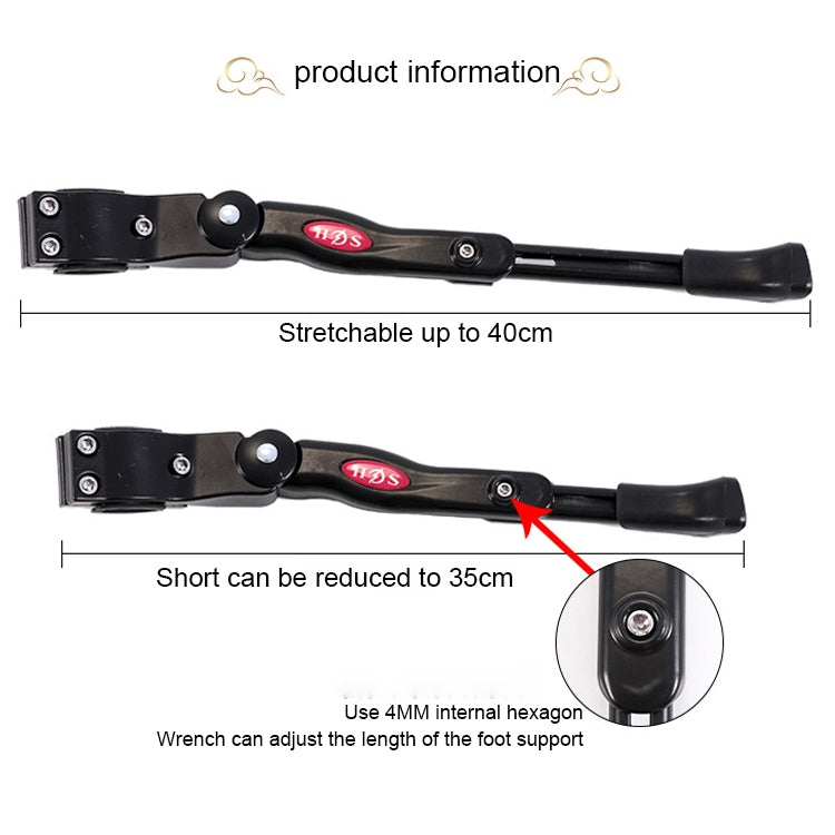 Bicycle Mountain Bike 26 Inch Aluminum Alloy Single Support Car Ladder Foot Support Parking Rack, 26 Inch Black Bicycle Mountain Bike 26 Inch Aluminum Alloy Single Support Car Ladder Foot Support Parking Rack, 26 Inch Black