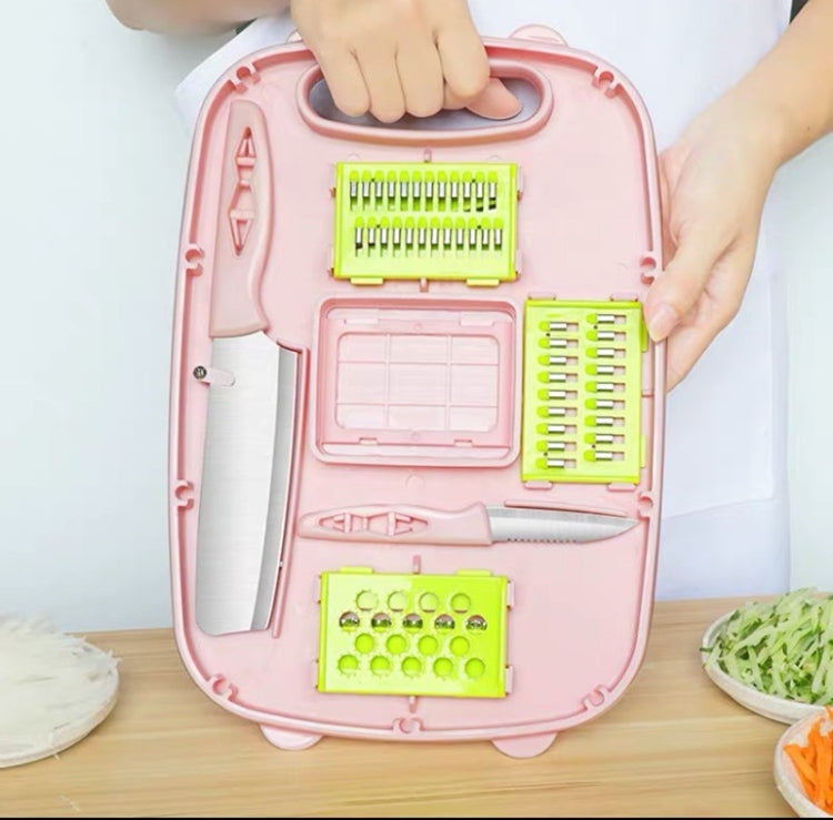 9 in 1 Folding Cutting Board Plastic Multi Function Household Cutting Board Kitchen Antibacterial Mildew Cutting Board Cutting Knife Set 9 in 1 Folding Cutting Board Plastic Multi Function Household Cutting Board Kitchen Antibacterial Mildew Cutting Board Cutting Knife Set