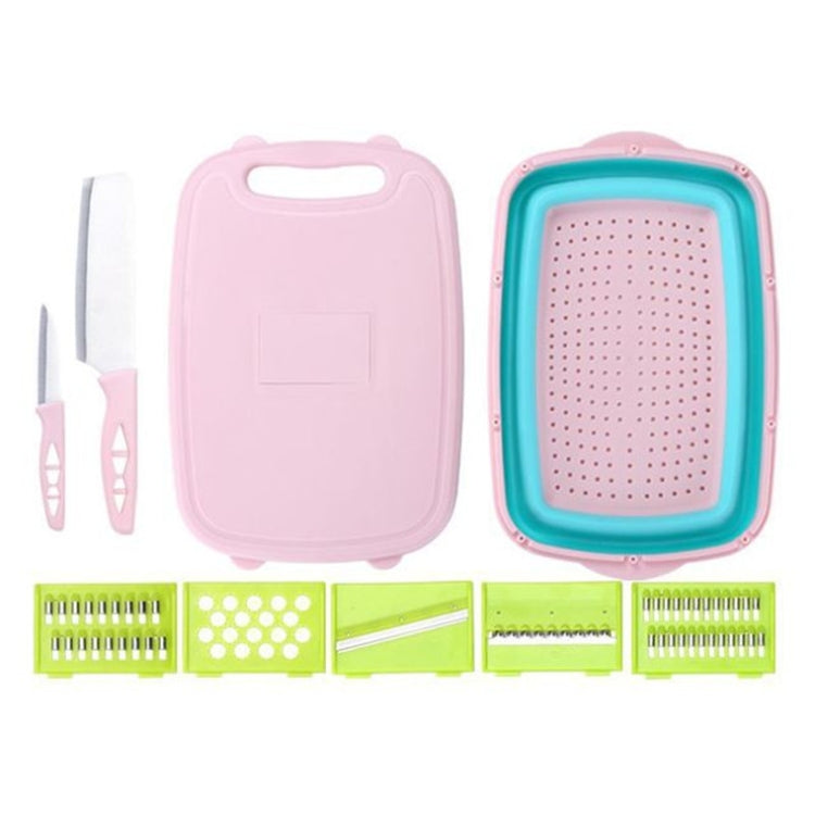 9 in 1 Folding Cutting Board Plastic Multi Function Household Cutting Board Kitchen Antibacterial Mildew Cutting Board Cutting Knife Set 9 in 1 Folding Cutting Board Plastic Multi Function Household Cutting Board Kitchen Antibacterial Mildew Cutting Board Cutting Knife Set