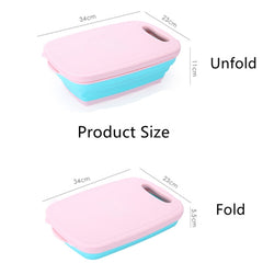 9 in 1 Folding Cutting Board Plastic Multi Function Household Cutting Board Kitchen Antibacterial Mildew Cutting Board Cutting Knife Set
