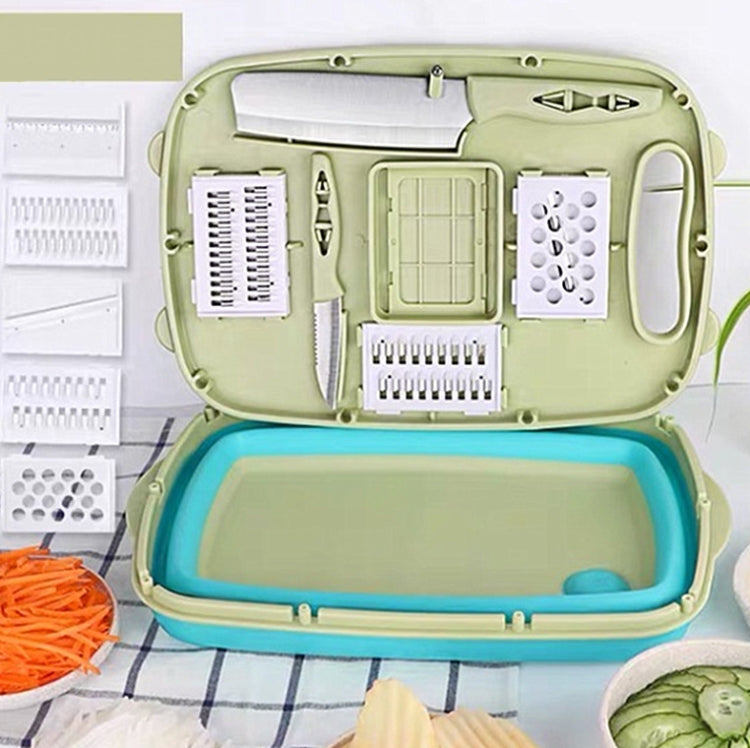9 in 1 Folding Cutting Board Plastic Multi Function Household Cutting Board Kitchen Antibacterial Mildew Cutting Board Cutting Knife Set 9 in 1 Folding Cutting Board Plastic Multi Function Household Cutting Board Kitchen Antibacterial Mildew Cutting Board Cutting Knife Set
