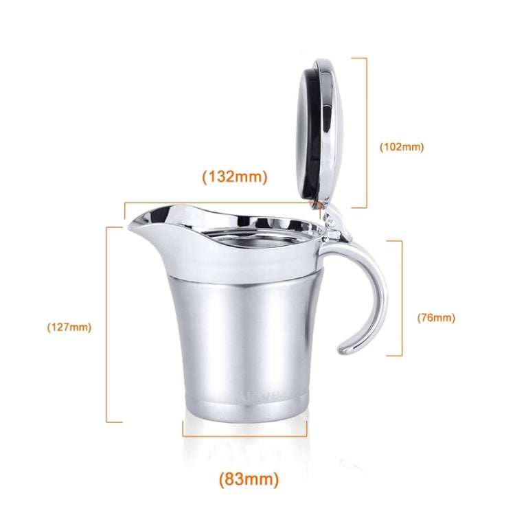 304 Stainless Steel Sauce Cup Steak Sauce Pot Tomato Sauce Bottle Double Insulated Seasoning Pot, Capacity: 450ml, Stainless Steel Sauce Cup 304 Stainless Steel Sauce Cup Steak Sauce Pot Tomato Sauce Bottle Double Insulated Seasoning Pot, Capacity: 450ml, Stainless Steel Sauce Cup