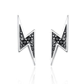 S925 Sterling Silver Stud Earrings Lightning Lady Diamond Earring