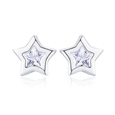 DIY Star Earrings S925 Sterling Silver Earrings
