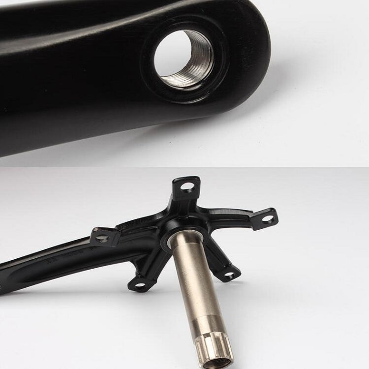 Litepro Folding Bicycle LP Hollow One-piece Crank Tooth Disc Bottom Axle Modified SP8, Left and Right Crank+Bottom Bracket Litepro Folding Bicycle LP Hollow One-piece Crank Tooth Disc Bottom Axle Modified SP8, Left and Right Crank+Bottom Bracket