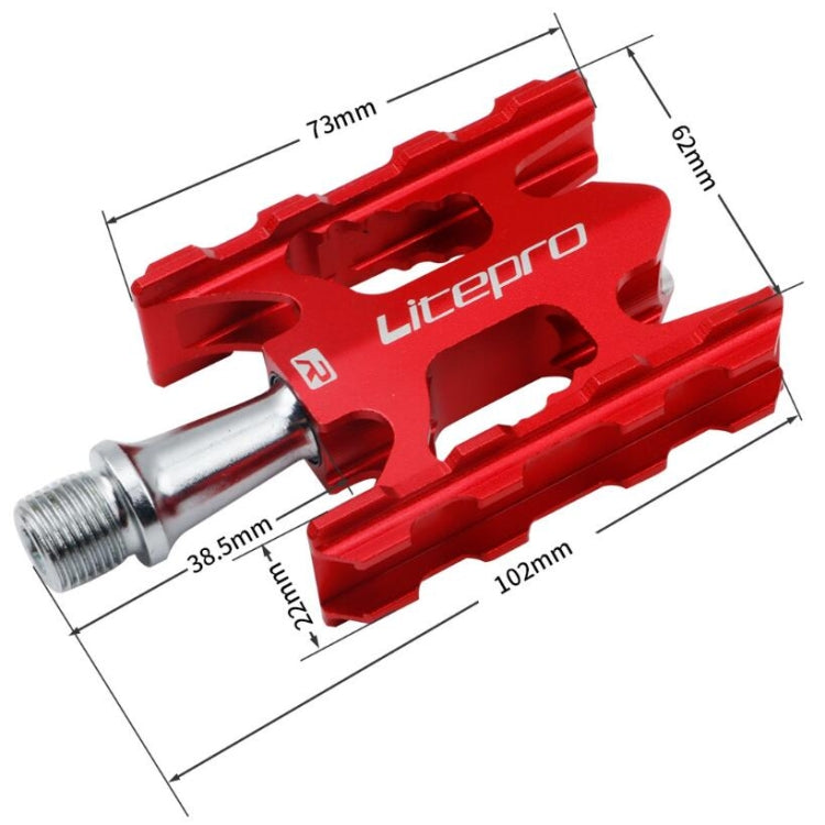 Litepro Ultralight Folding Bike Pedal K3 Bicycle Pedal, Black, Red, Silver, Gold, Electroplating Colorful Litepro Ultralight Folding Bike Pedal K3 Bicycle Pedal, Black, Red, Silver, Gold, Electroplating Colorful