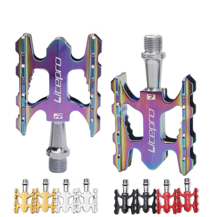 Litepro Ultralight Folding Bike Pedal K3 Bicycle Pedal, Black, Red, Silver, Gold, Electroplating Colorful Litepro Ultralight Folding Bike Pedal K3 Bicycle Pedal, Black, Red, Silver, Gold, Electroplating Colorful