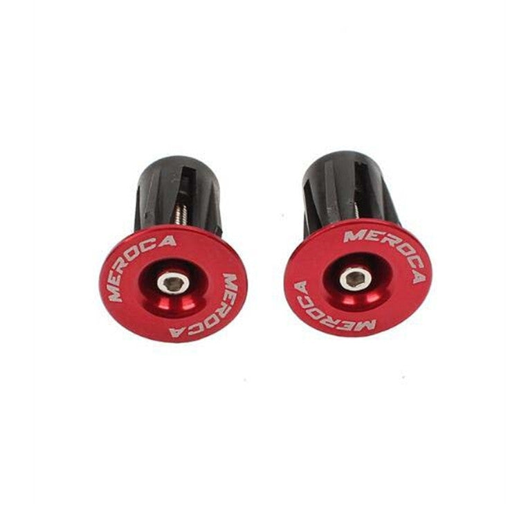 1pair MEROCA Mountain Bike Expansion Lock Bar Plug Road Bike Bicycle Bar Plug End Cover, Red 1pair MEROCA Mountain Bike Expansion Lock Bar Plug Road Bike Bicycle Bar Plug End Cover, Red