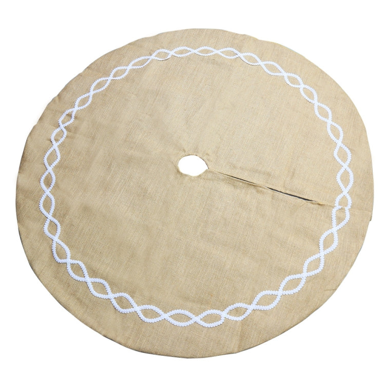 Christmas Decorations Jute Cloth Tree Skirt Tree Bottom Decoration Christmas Tree Apron Christmas Decorations Jute Cloth Tree Skirt Tree Bottom Decoration Christmas Tree Apron