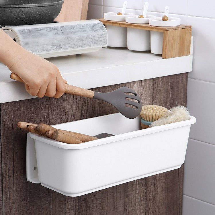 Wall-mounted Drawer Type Kitchen Spice Rack Perforation-free Household Cabinets & Kitchenware Storage Rack, White, Gray Wall-mounted Drawer Type Kitchen Spice Rack Perforation-free Household Cabinets & Kitchenware Storage Rack, White, Gray