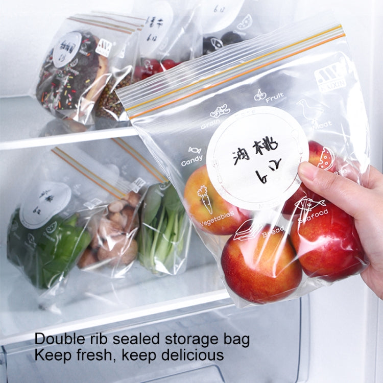 Sealed Bag Fresh Food Packaging Bag Household Thickened Refrigerator Storage Plastic Bag, Small (30 Pieces / Set), Medium (25 Pieces / Set), Large (15 Pieces / Set) Sealed Bag Fresh Food Packaging Bag Household Thickened Refrigerator Storage Plastic Bag, Small (30 Pieces / Set), Medium (25 Pieces / Set), Large (15 Pieces / Set)