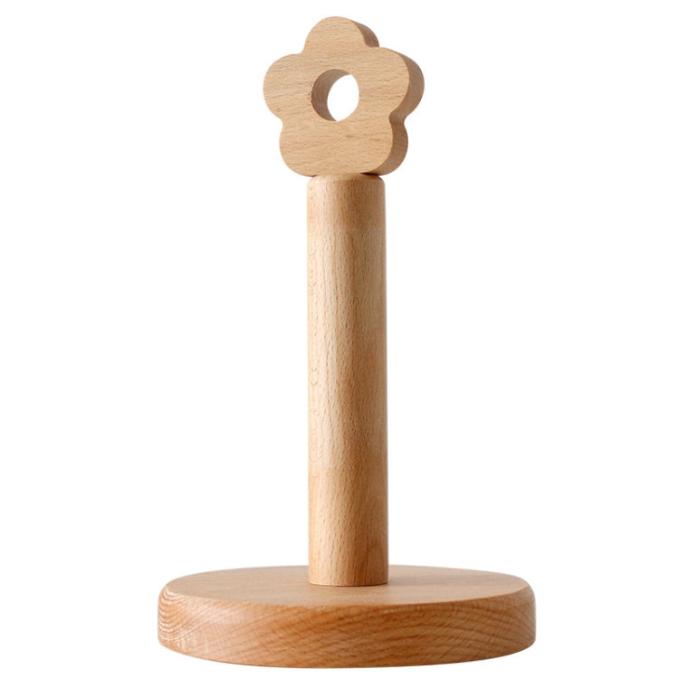 Kitchen Vertical Solid Wood Roll Paper Holder Small Flower Lazy Rag Rack, Vertical Rag Rack Kitchen Vertical Solid Wood Roll Paper Holder Small Flower Lazy Rag Rack, Vertical Rag Rack