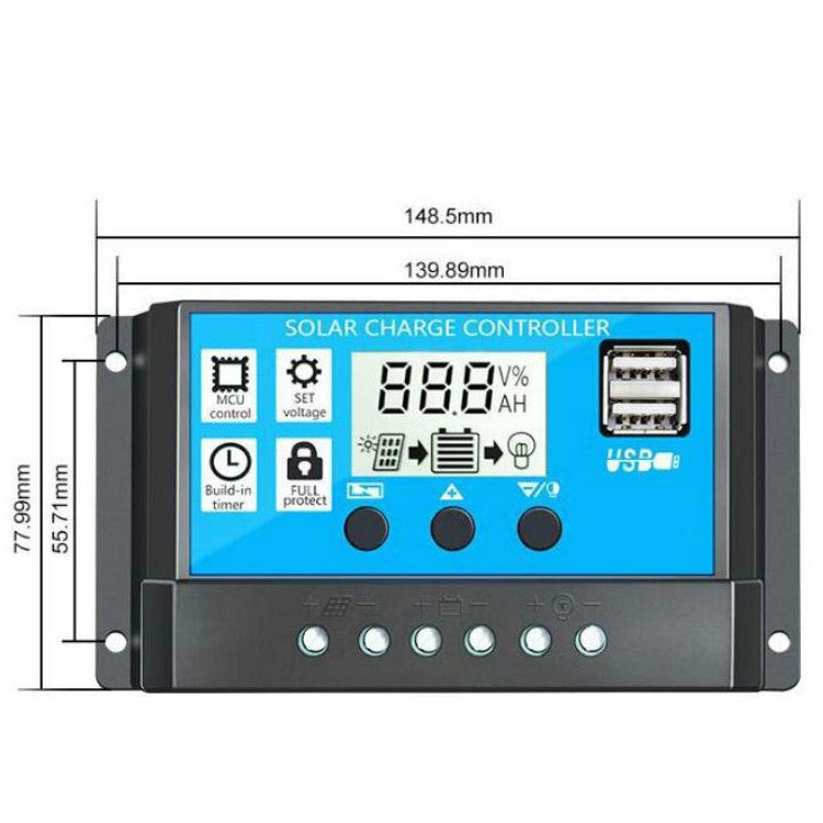 Controlador solar de carga para iluminación inteligente de farolas, RBL-10A, RBL-20A, RBL-30A, RBL-40A, RBL-50A, RBL-60A Controlador solar de carga para iluminación inteligente de farolas, RBL-10A, RBL-20A, RBL-30A, RBL-40A, RBL-50A, RBL-60A