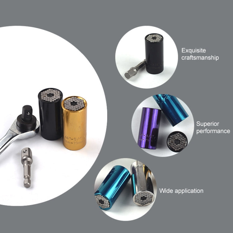 2 Pcs/Set Universal Torque Wrench Head Set Socket Sleeve 7-19mm Power Drill Ratchet Bushing Spanner Key Magic Multi Hand Tools 2 Pcs/Set Universal Torque Wrench Head Set Socket Sleeve 7-19mm Power Drill Ratchet Bushing Spanner Key Magic Multi Hand Tools