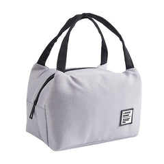 Portable Lunch Bag Thermal Insulated Lunch Box Tote Cooler Bag Bento Pouch Lunch Container School Food Storage Bags, Black, Bento Storage Bags