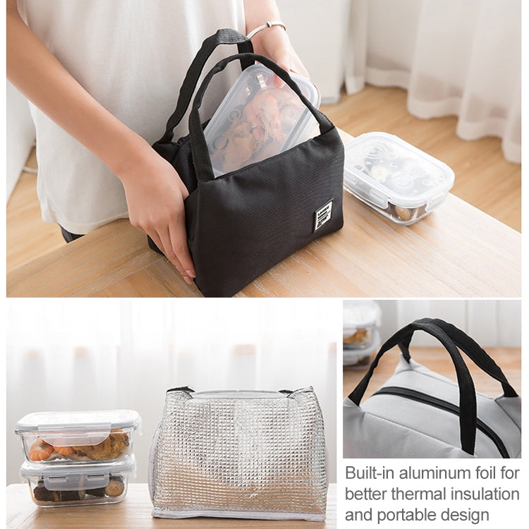 Portable Lunch Bag Thermal Insulated Lunch Box Tote Cooler Bag Bento Pouch Lunch Container School Food Storage Bags, Black, Bento Storage Bags Portable Lunch Bag Thermal Insulated Lunch Box Tote Cooler Bag Bento Pouch Lunch Container School Food Storage Bags, Black, Bento Storage Bags