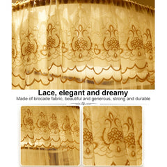 U-shaped Guide Rail Retractable Three-door Mosquito Net