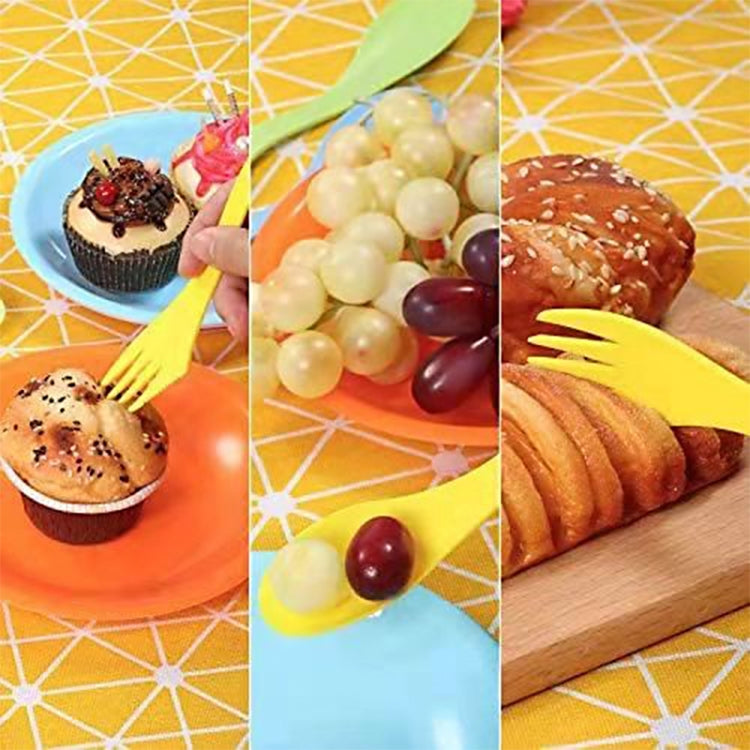 2 Set  3 In 1 Outdoor Camp Tableware Heat Resistant Spoon Fork Knife Camping Hiking Utensils (6pcs=1set) 2 Set  3 In 1 Outdoor Camp Tableware Heat Resistant Spoon Fork Knife Camping Hiking Utensils (6pcs=1set)
