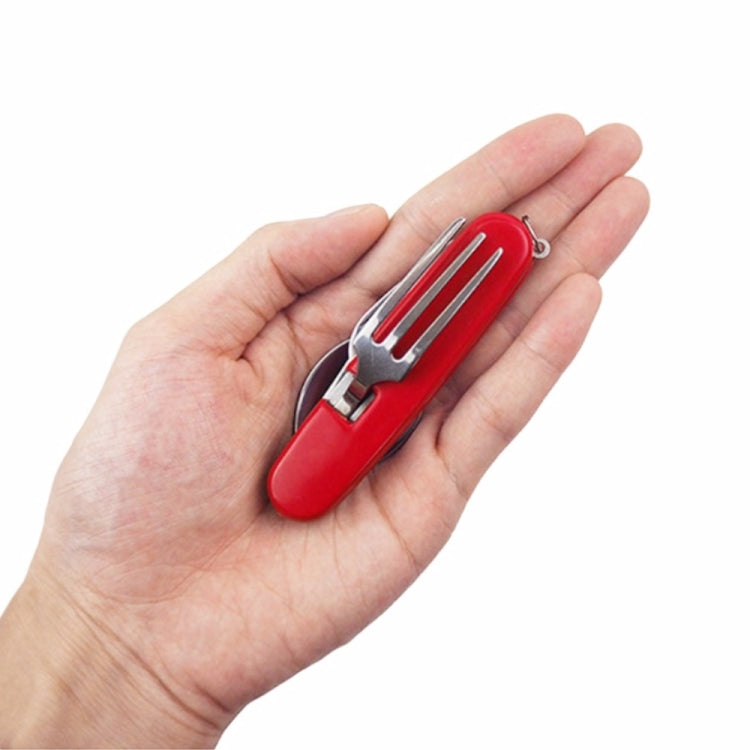 Outdoor Tableware Stainless Steel Spoon / Fork / Knife / Bottle Opener 4 in 1 Multifunctional Folding Cutlery Set Outdoor Tableware Stainless Steel Spoon / Fork / Knife / Bottle Opener 4 in 1 Multifunctional Folding Cutlery Set