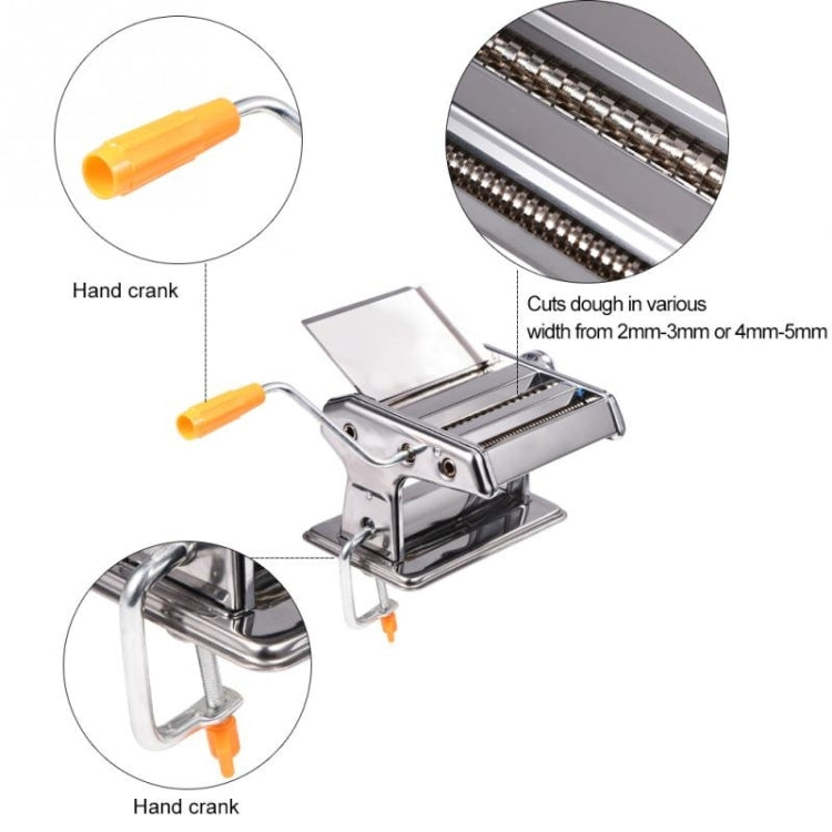 Household Stainless Steel Pasta Making Machine Manual Noodle Maker Spaghetti Hand Cutter, Noodle Maker Household Stainless Steel Pasta Making Machine Manual Noodle Maker Spaghetti Hand Cutter, Noodle Maker
