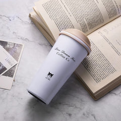 500ML Portable Stainless Steel Creative Gift Coffee Cup Office Vacuum Thermos Mug