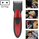 Waterproof Electric Hair Clipper Rechargeable Hair Trimmer Hair Cutting Machine Haircut Beard Trimer, Red, Grey