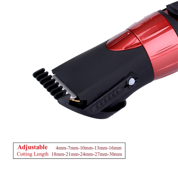 Waterproof Electric Hair Clipper Rechargeable Hair Trimmer Hair Cutting Machine Haircut Beard Trimer, Red, Grey Waterproof Electric Hair Clipper Rechargeable Hair Trimmer Hair Cutting Machine Haircut Beard Trimer, Red, Grey