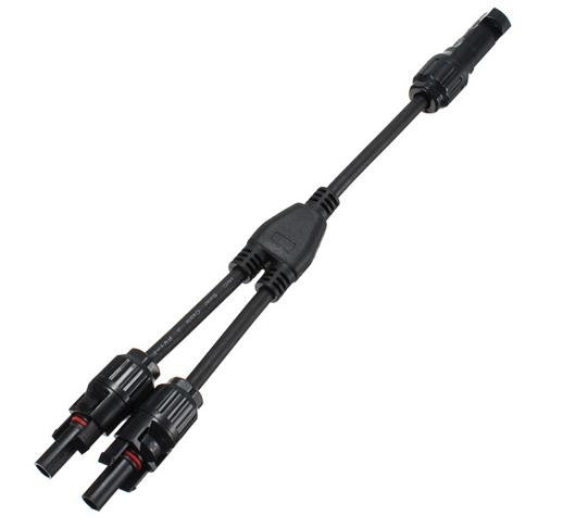 1 Pair MC4 Branch Y Adapter Connectors M/M/F and F/F/M for Solar Panels Cable 1 Pair MC4 Branch Y Adapter Connectors M/M/F and F/F/M for Solar Panels Cable