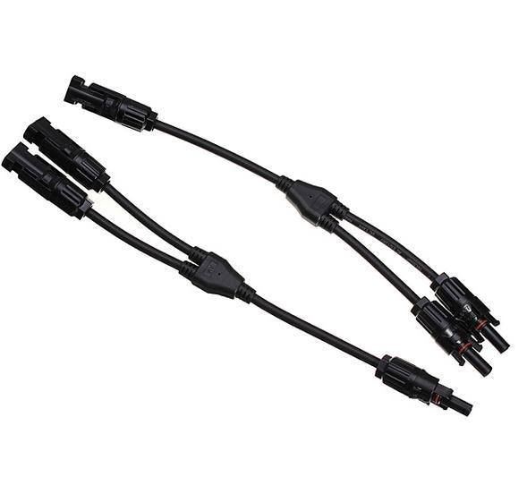 1 Pair MC4 Branch Y Adapter Connectors M/M/F and F/F/M for Solar Panels Cable 1 Pair MC4 Branch Y Adapter Connectors M/M/F and F/F/M for Solar Panels Cable