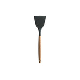 Silicone Wood Handle Spatula Heat-resistant Soup Spoon Non-stick Special Cooking Shovel Kitchen Tools, Fried Shovel, Leak Shovel, Round Soup Spoon, Colander Spoon, Large Soup Spoon, Draging Spoon, Spatula Shovel, Oil Brush