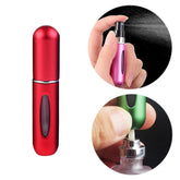 Portable Mini Aluminum Refillable Perfume Bottle Spray Empty Cosmetic Containers Atomizer, Capacity:5ml, 5ml(Red), 5ml(Bright Blue), 5ml(Green), 5ml(Purple), 5ml(Blue), 5ml(Silver), 5ml(Gold), 5ml(Pink), 5ml(Hot Pink), 5ml(Bright Gold), 5ml(Bright Silv...