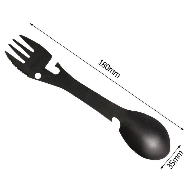2 PCS  5 in 1 Multi-functional Outdoor Tools Stainless Steel Camping Survival EDC Kit Practical Fork Knife Spoon Bottle/Can Opener 2 PCS  5 in 1 Multi-functional Outdoor Tools Stainless Steel Camping Survival EDC Kit Practical Fork Knife Spoon Bottle/Can Opener