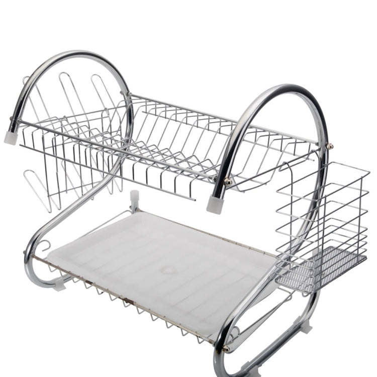 2 Tiers Kitchen Dish Drying Rack Drainer Dryer Tray Cultery Holder, Cultery Holder 2 Tiers Kitchen Dish Drying Rack Drainer Dryer Tray Cultery Holder, Cultery Holder