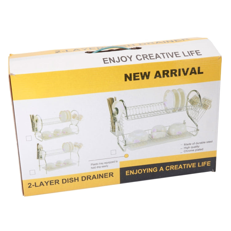2 Tiers Kitchen Dish Drying Rack Drainer Dryer Tray Cultery Holder, Cultery Holder 2 Tiers Kitchen Dish Drying Rack Drainer Dryer Tray Cultery Holder, Cultery Holder