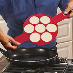 Pancake Maker Nonstick Cooking Tool Round Heart Egg Cooker Pan Eggs Mold, Four square Shape
